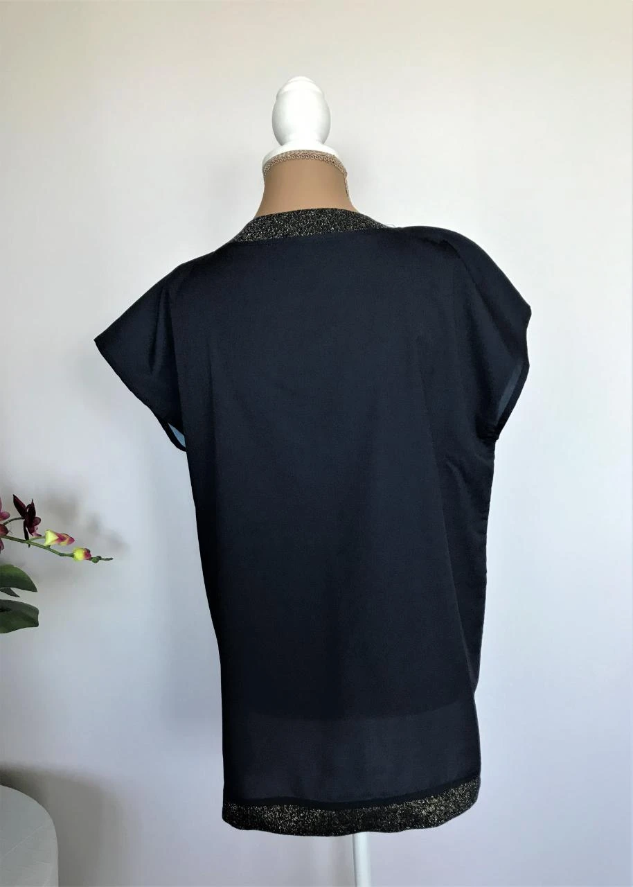 Terre Bleue M42 dark blue with fuchsia and glitter blouse. – photo 4